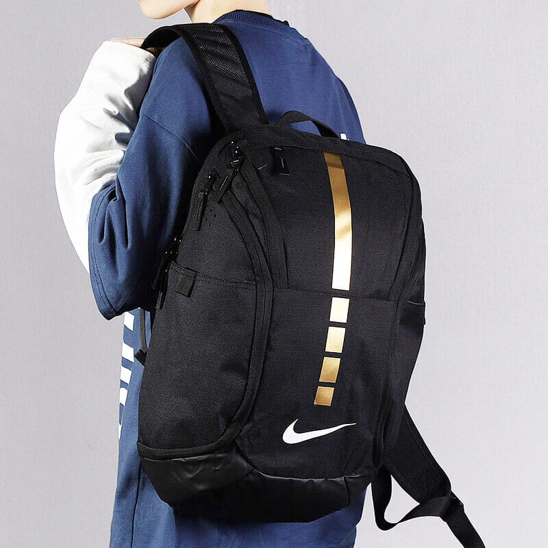 Nike Brand Logo Polyester Backpack Unisex Black BA6428-010