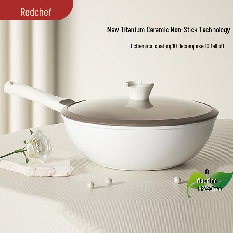 Red Chef 28cm Titanium Ceramic Non-stick Wok