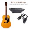 Magnetic Soundhole Pickup for Acoustic Guitar with End Pin Buckle