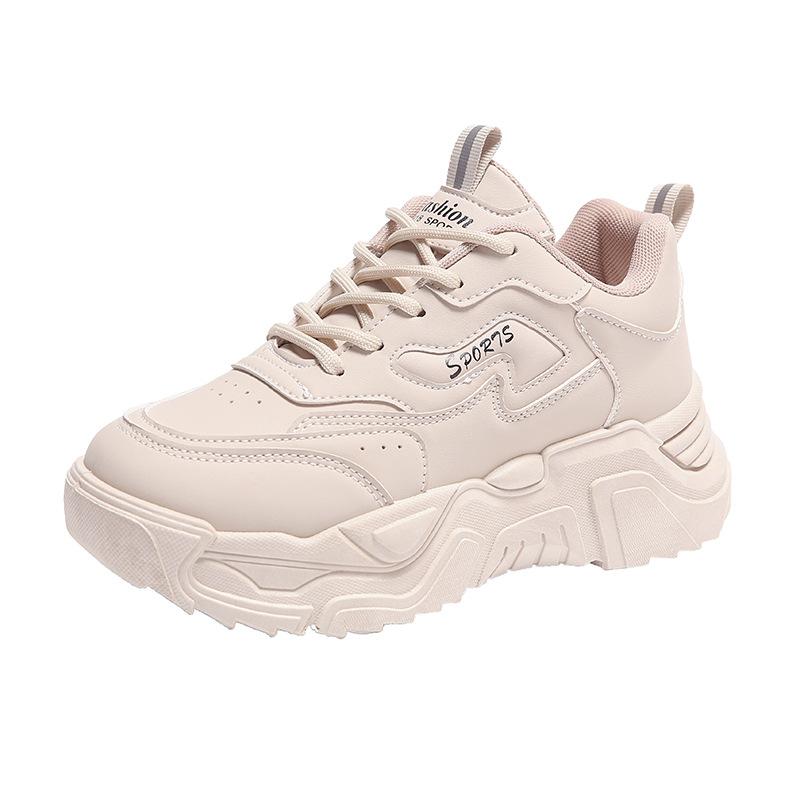 Спортивная женская обувь Весна и Осень Новые Универсальные Кроссовки для Бега на Толстой Подошве Износостойкие Повседневные Кроссовки для Папы Женские