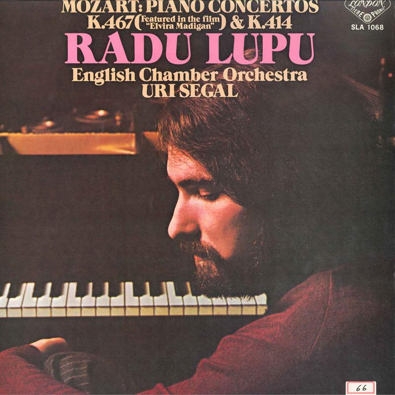 Грампластинка RADU LUPU ENGLISH CHAMBER ORCHESTR Фортепианные концерты Моцарта K. 467 К. SLA1068 ЛОНДОН 1975 Япония Классический Б/У