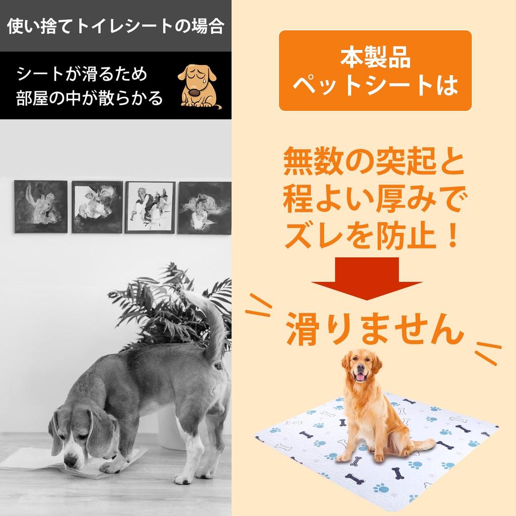 LOOBANI Набор из 2 моющихся простыней для собак и подложка для туалета домашних животных, быстроразъемный набор для кошек, коврик, сушка, нескользящий, (8092СМ, 2)