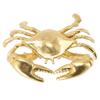 Crab Figurine Retro Style Sturdy Brass Smoothing Rich Details Exquisite Crab Sculpture for Home