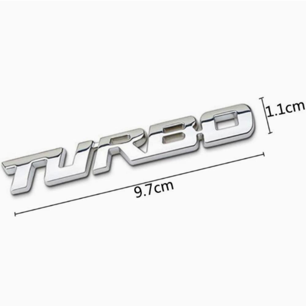 9.7 * 1.1 см Автомобильная 3D металлическая наклейка-логотип автомобиля TURBO с турбонаддувом из цинкового сплава для автомобилей