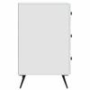 White Nightstand with Drawers 43 x 41 x 66.5 cm Engineered Wood
