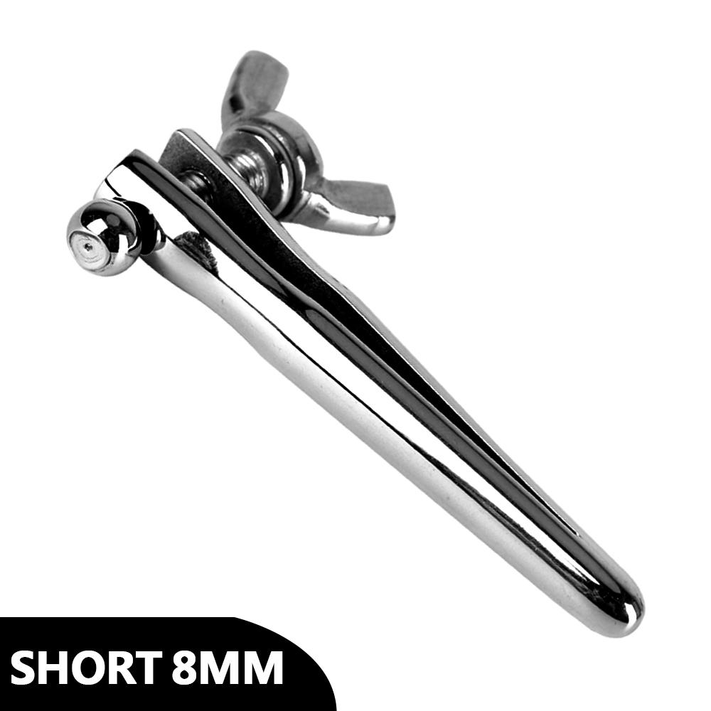 Пинцет из нержавеющей стали Медицинский расширитель 6-8 мм Уретральный зонд Пенисная пробка для мужчин Расширитель для члена Зонды Мужской мастурбатор Секс-игрушка