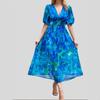 2025 New Fashion Trend Dresses Spring Summer Printed Waist Dresses Fashion Women's