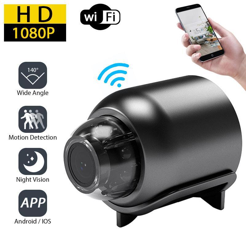 Мини Wi-Fi камера Full 1080P HD для дома, безопасности, с широким углом обзора, ночным видением, обнаружением движения, микрокамера, радионяня X5