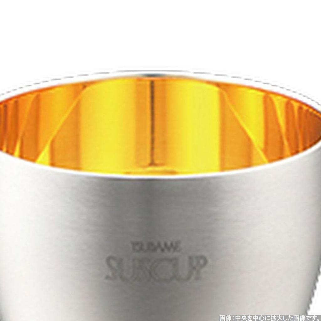 Japanese Sake Stainless Sakura 58ml 24K Gold Made In Japan J-kitchens-SimpleBag Glass, 18-8 Steel, Double-Walled, Design, (Inner Plated),