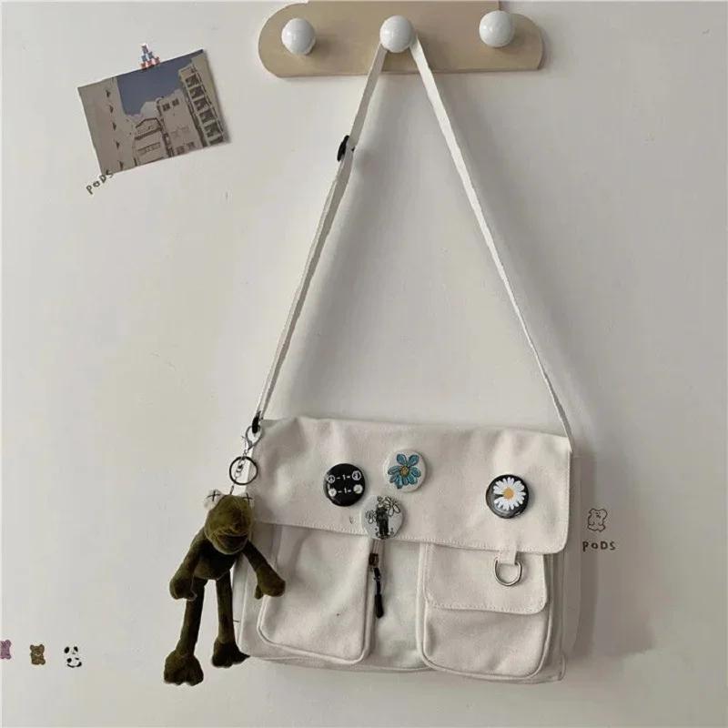 Woman Packet Fashion Shoulder Bag Women Canvas Messenger Bag Youth Ladies Student Large Capacity Female Crossbody Bags