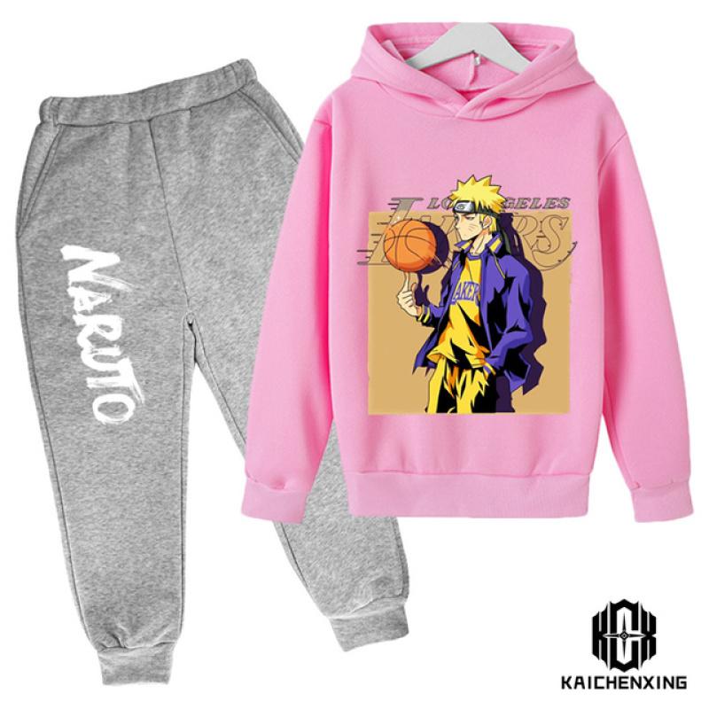 Cartoon Children's Naruto Hoodie Cute Boy Suit Children's Sportswear Spring and Autumn Fashion Sweatshirt Baby Suit