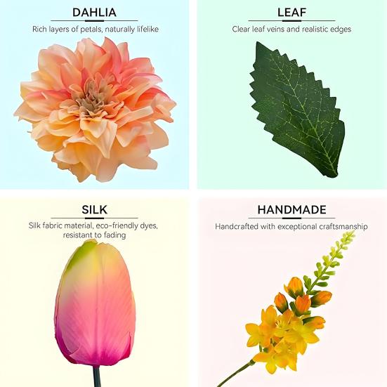 Венок для входной двери 16 дюймов Искусственный цветочный венок