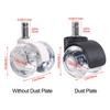 Office Pulley Rollers Wheel Swivel Chair Caster Mute Wheel Office Chair Wheels Furniture Caster