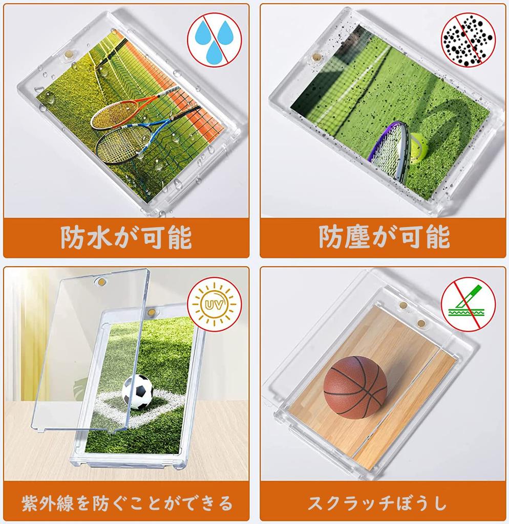 FFOGG Pokeka Loader УФ-защита Магнитный держатель 35pt УФ-защита 8 загрузчиков 8 Защитный чехол для коллекционных карт Чехол для карт Чехол для карт Pokeka