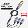 3-в-1 USB-удлинитель-разветвитель для компьютера, ноутбука и зарядки телефона