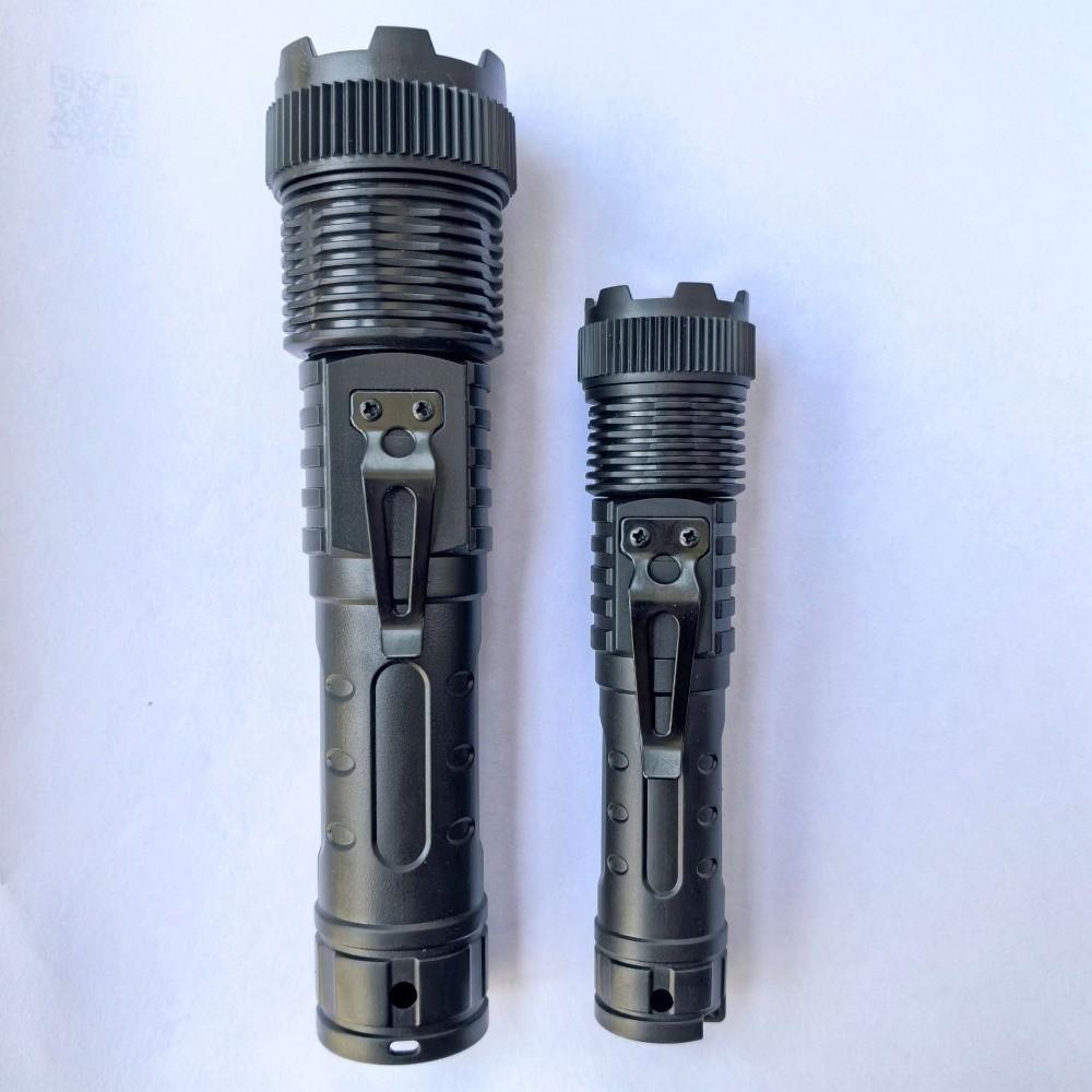 Zoom Function Strong Light Flashlight with Power Display USB Charging Long Range Lamp COB Side Light Work Light Night Hiking