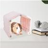 Chinchilla Tunnel Soft Plush Habitat House Decoration Animal Tunnel With Acrylic Door For Hedgehog Chinchilla Hamster Chewing