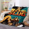 Metal Slug Классическая Ретро Игра Мультяшное Мягкое Фланелевое Одеяло для Кроватей Спальни Дивана Пикника, Плед для Укрытия На Открытом Воздухе Отдыха