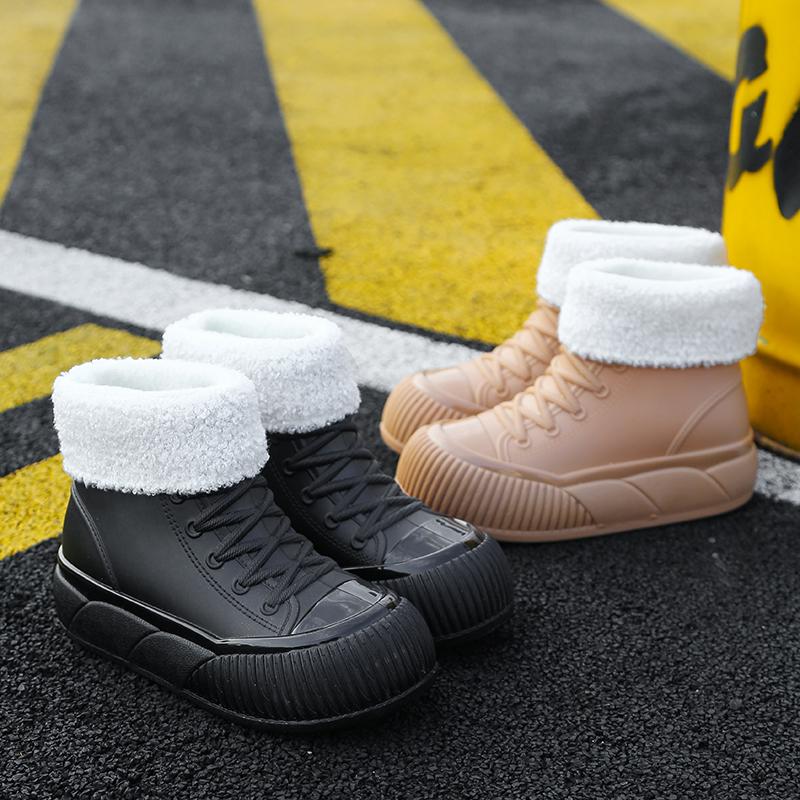 Мужские и женские унисекс водонепроницаемые сапоги из ПВХ, новый стиль, легкие, до колена, для дождя и снега, резиновая стелька, садоводство, зима