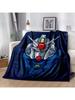 Gundam Cartoon Anime Throws Blanket Er Soft Blankt For Travel Couch Sofa Picnic Bed Flannel Blanket Birthday Gift