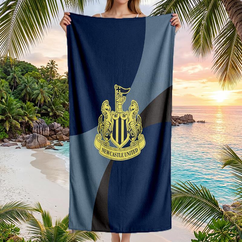 Newcastle United Football Beach Towel Soft Microfiber Summer Towel Quick Dry Absorbent Towel for Beach Swimming Pool Travel
