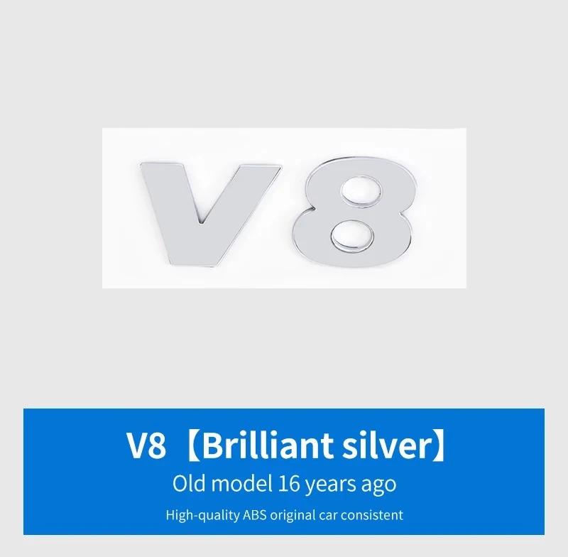 Для VW Для Volkswagen GTI/CC/V6/V8/Caddy/Jetta/Lavida специальная наклейка-шильдик на багажник из АБС-пластика серебристо-черная декоративная наклейка w