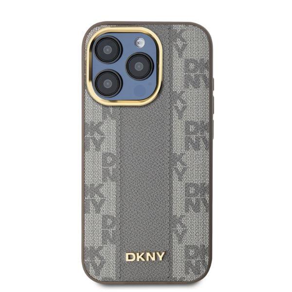 Dkny Dkhmp15Lpcpvsle Iphone 15 Pro6.1 Beżowy/Beige Hardcase Leather Checkered Mono Pattern Magsafe