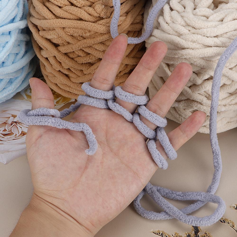 6 мотков мягкой теплой уютной пряжи из шенилла для DIY, пушистая пряжа 'Исландия' вельветовая, идеально подходит для вязания крючком и спицами свитеров, шапок, шарфов, пледов
