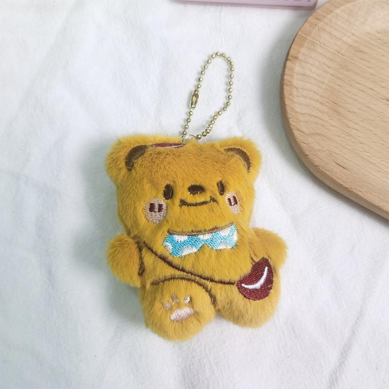 Милая плюшевая кукла-медведь, игрушки, брелок, рюкзак, подвески, украшения, аксессуары, подарки