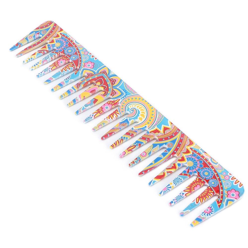 Portable Hair Detangling Comb Exquisite Pattern Styling Comb For Barber Hairdressing Comb Home Use