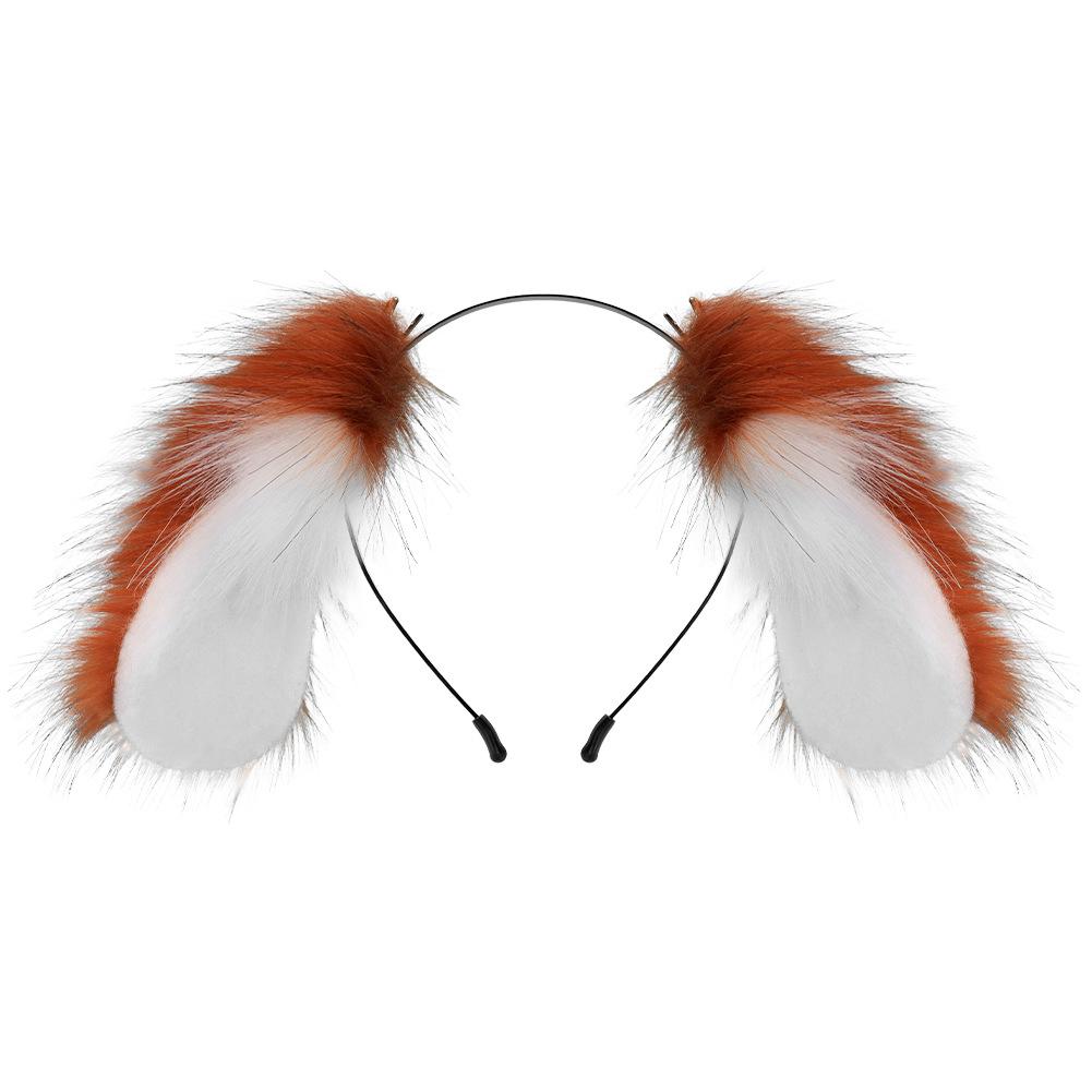 Cute plush floppy-eared dog headband and hair clip Lolita Simulated rabbit ear headband cosplay Prop Animal Ears
