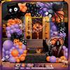 Halloween Ghost Theme Party Decoration Flag Aluminum Film Balloon Set Halloween Latex Balloon Set