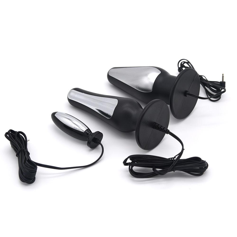 Electro Bdsm Butt Plug.Electrosex Electroshock Vagina Anal Plugs Bi-Polar,Electric Shock Sex Toys,Electrostimulator,Estim E-stim