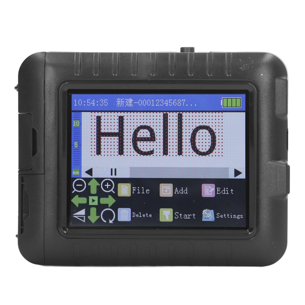 Ручной струйный принтер 3,5-дюймовый светодиодный сенсорный экран 4-ядерный процессор перезаряжаемый принтер кода для печати