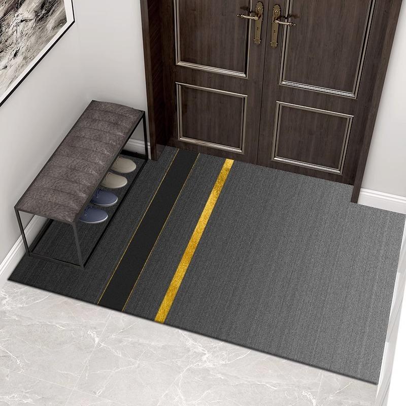 Ковер в европейском стиле с геометрическими полосами для гостиной, дивана, спальни, кабинета, кухни, прихожей, противоскользящий, модный, домашний декор