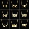 Stylish Number Necklace: Simple Fashion Design with Customizable Digits