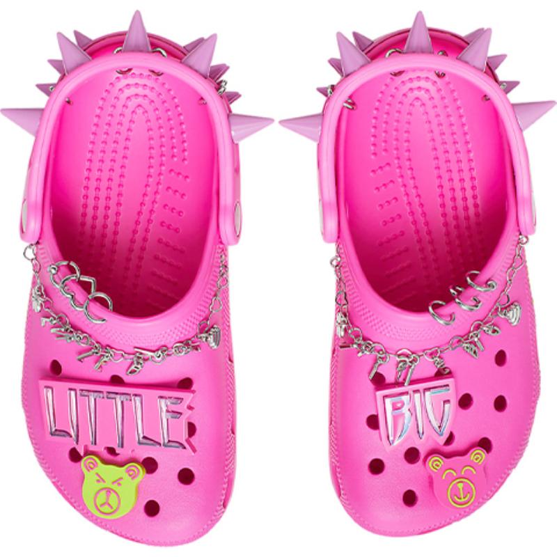 LittleBig x Crocs Classic Clog EVA Вырезанные Модные Платформенные Сандалии Унисекс Розовый