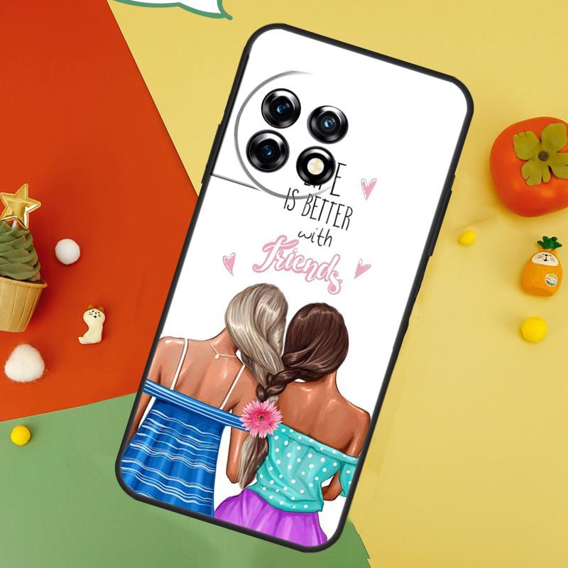 Лучшие друзья BFF Совпадающий задний чехол Для OnePlus 15 13R 13 13T 12 12R 11 10 10T 8T Nord CE 5 2 3 4 Lite N20 N30 Чехол