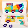3D Vehicle Wooden Puzzle Hand-eye Coordination Transportation Jigsaw Puzzle Ages 1-5 Children Toddlers Preschool Educational Toy