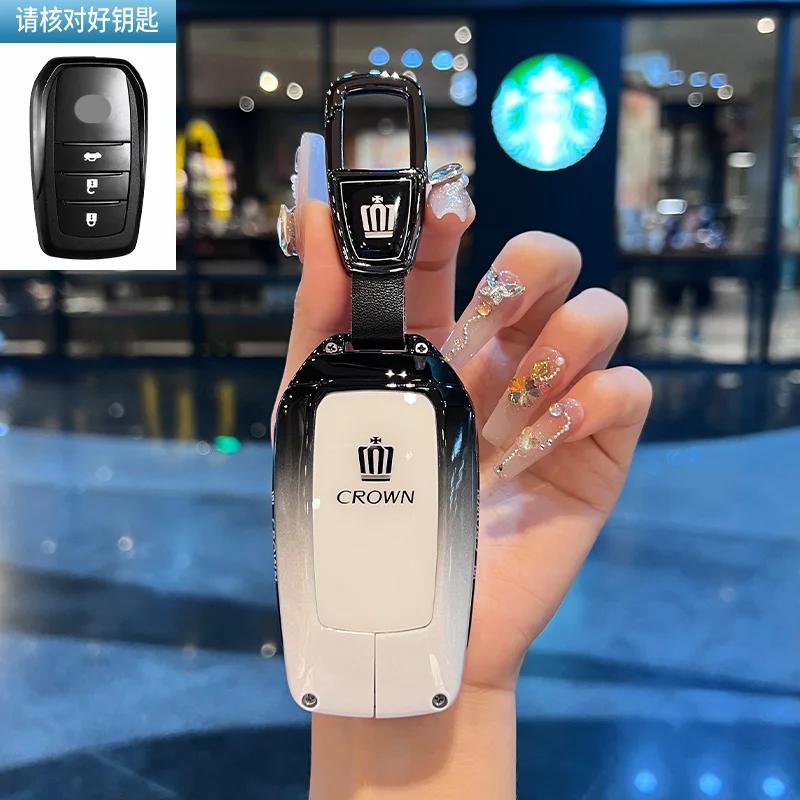 svagd6 Car Remote Key Case Cover for Toyota GR RAV4 Crown Hilux Fortuner Corolla SE 2023 Camry Yaris Land Cruiser Prado Venza Accessory