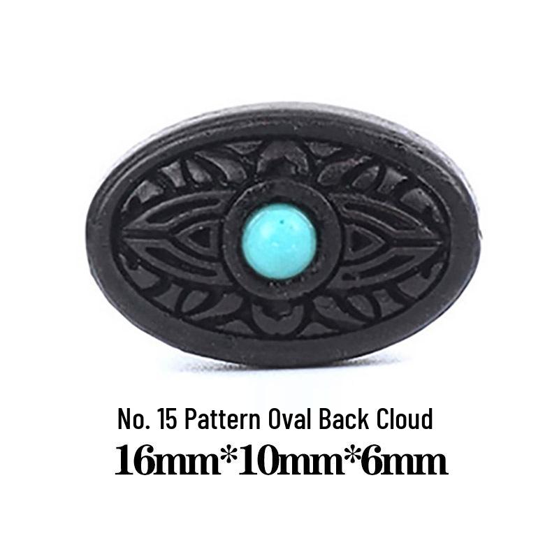 Red Sandalwood Pendant DIY Bracelet with Ebony, Turquoise, Multi-Gemstone Beads & Wenwan Ornaments
