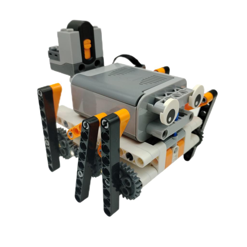 Технические электрические MOC Строительные блоки 6-ногий Шагающий Робот Радиоуправляемый Всенаправленный Робот Модель DIY кубики блоки Игрушка для детей