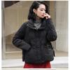Womens Short Down Jacket Winter Warm Puffer Coat With Stand Collar 50% Duck Fill Lightweight Petite