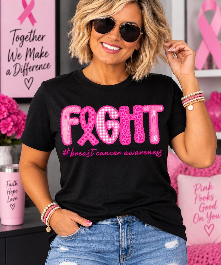 Fight Breast Cancer Shirt, Breast Cancer Awareness T-Shirt, Pink October Shirt, Survivor Support Tee, Pink Out Shirt, Cancer Fighter Gift