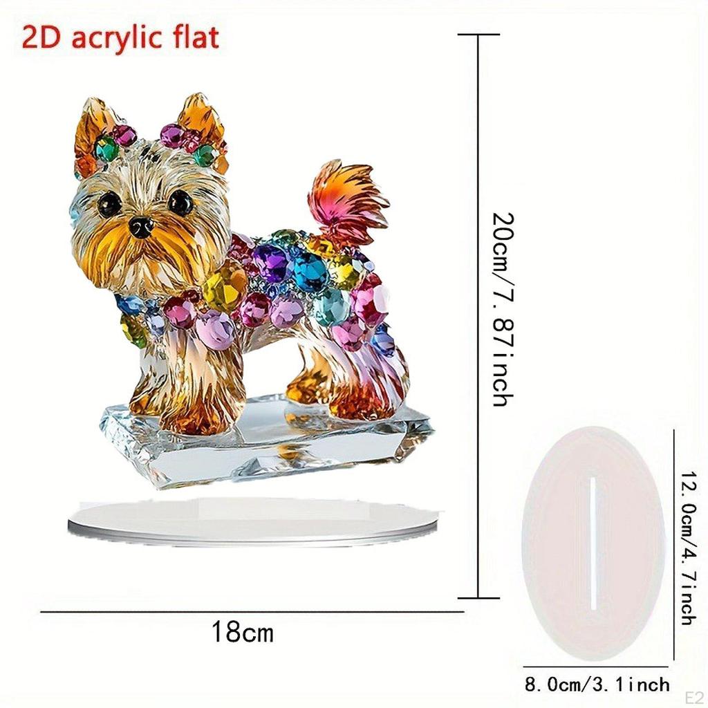 Акриловый знак щенка настольное украшение 2D с основанием настольное украшение декоративная табличка для кафе