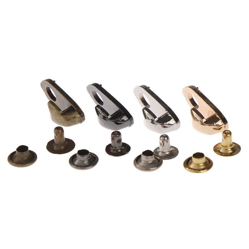 10Sets Shoe Lace Hooks Lace Fittings Buckles With Rivets For Climb Hiking Shoes