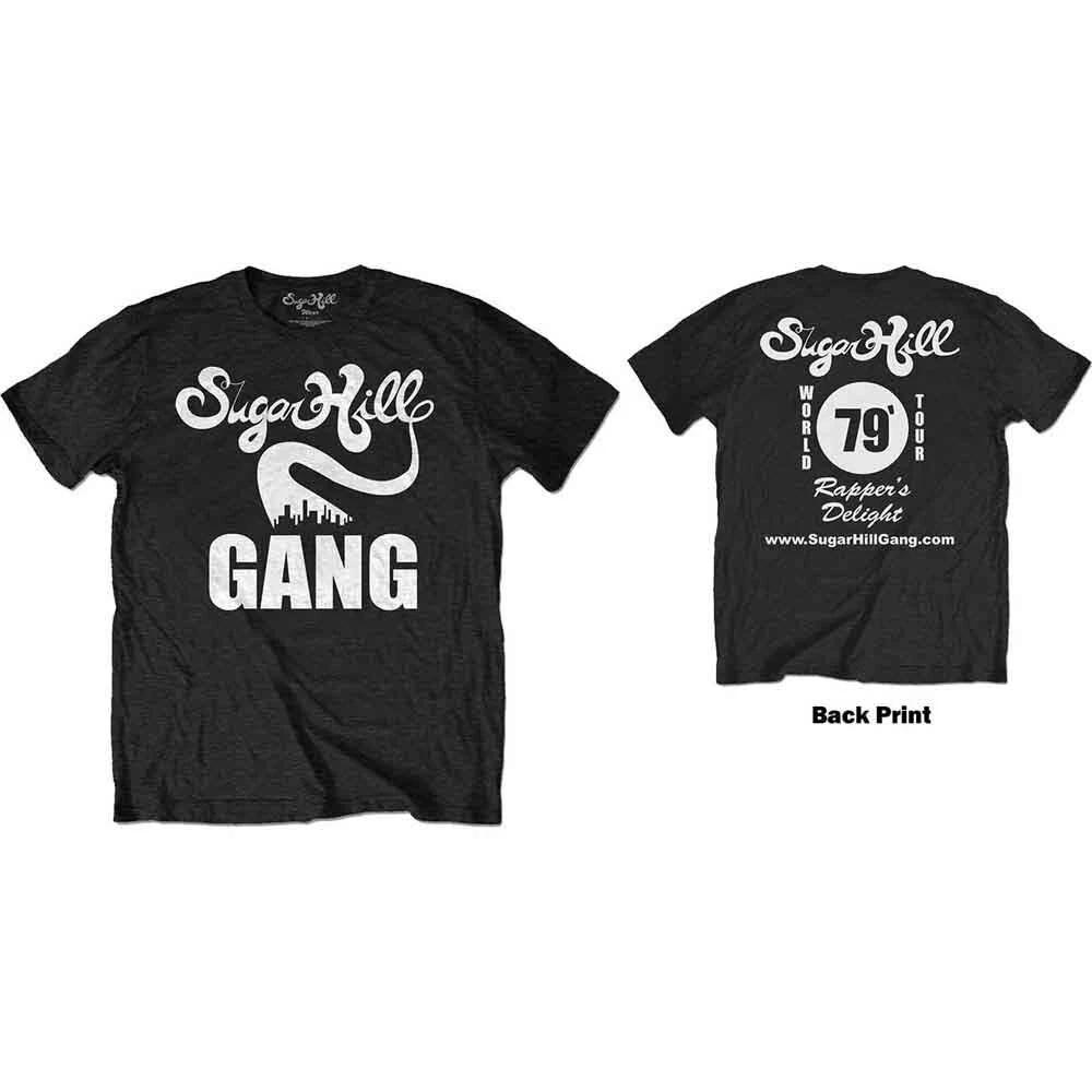 The Sugar Hill Gang Rappers Delight Tour T-Shirt Black New