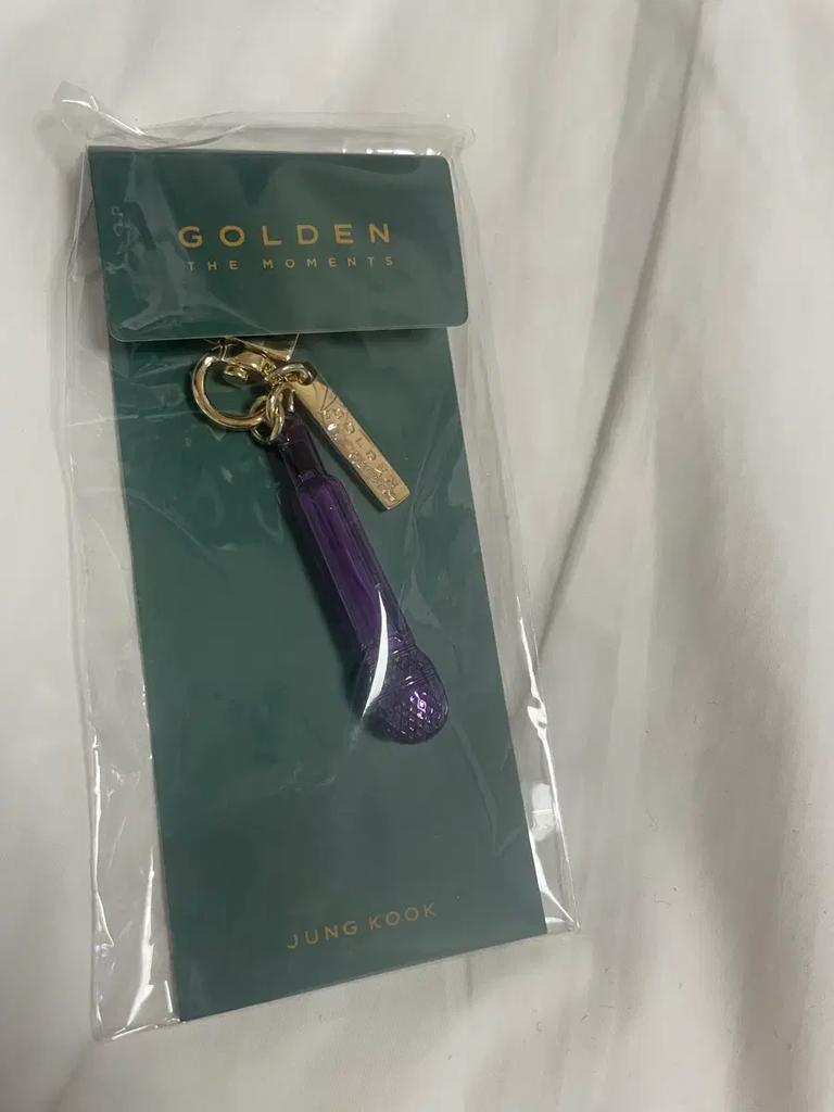 BTS UK Golden Exhibition Microphone Keyring + Poca's Pick Cone Rapcell Condeco Bulletproof Used