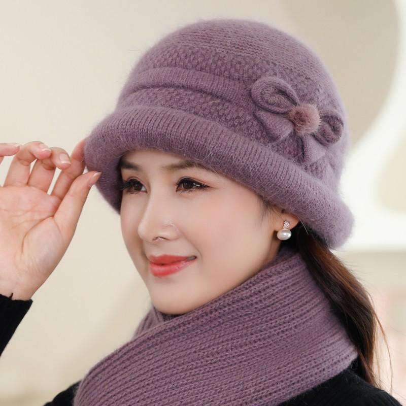 Autumn and Winter Hats Women's Wool Hats Fleece Cold-proof Cotton Basin Hats Knitted Hats