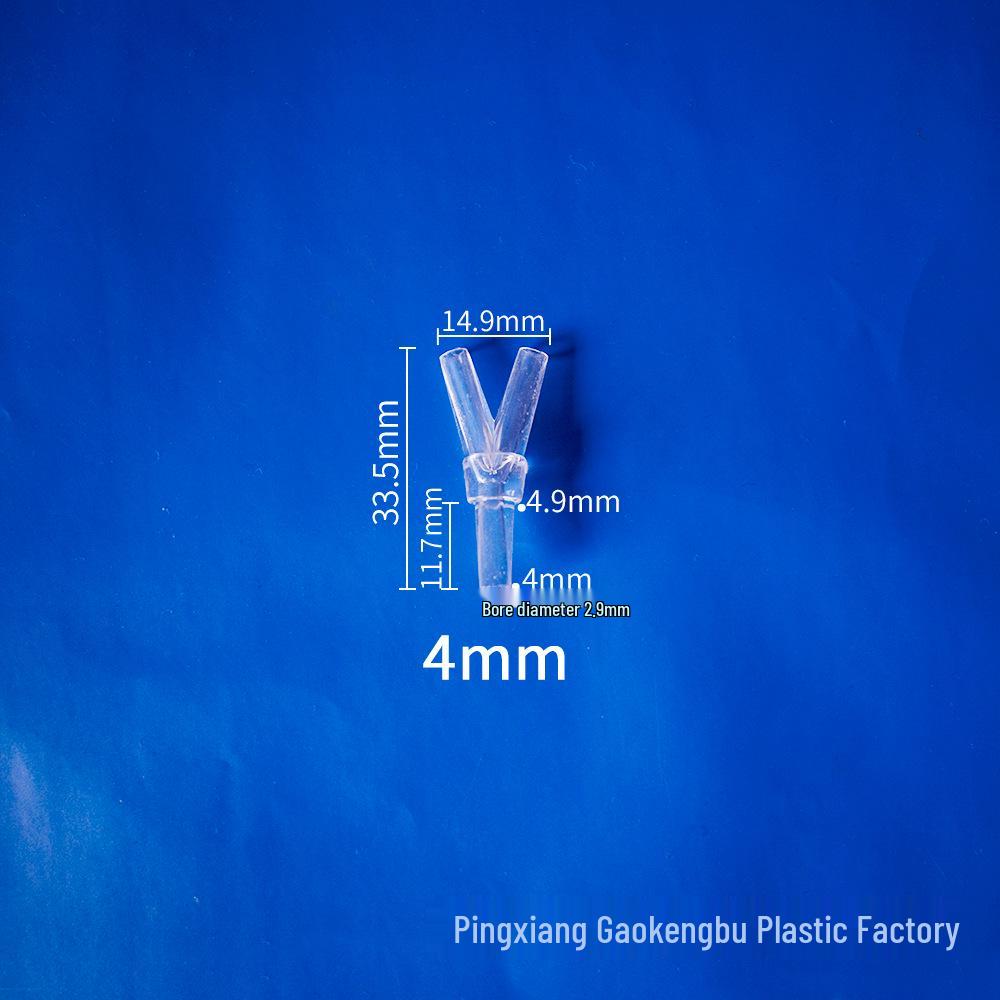 Прозрачный Y-образный пластиковый тройник-адаптер для универсальных водопроводных труб